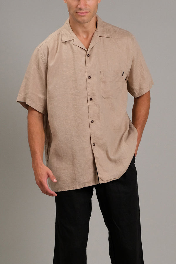 lost in paradise Cuba Shirt Brown