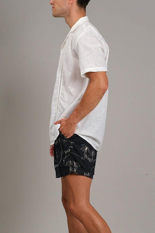 Lost In Paradise Cubano Shirt 2 White