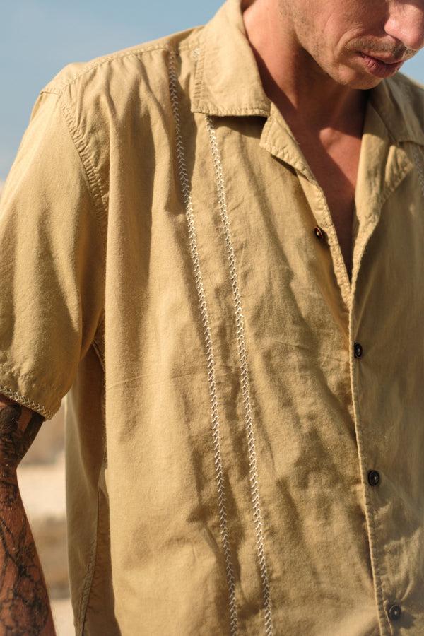 Lost In Paradise Cubano Shirt Light Brown