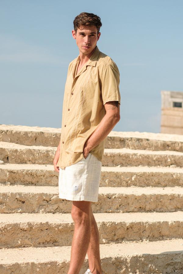 Lost In Paradise Cubano Shirt Light Brown