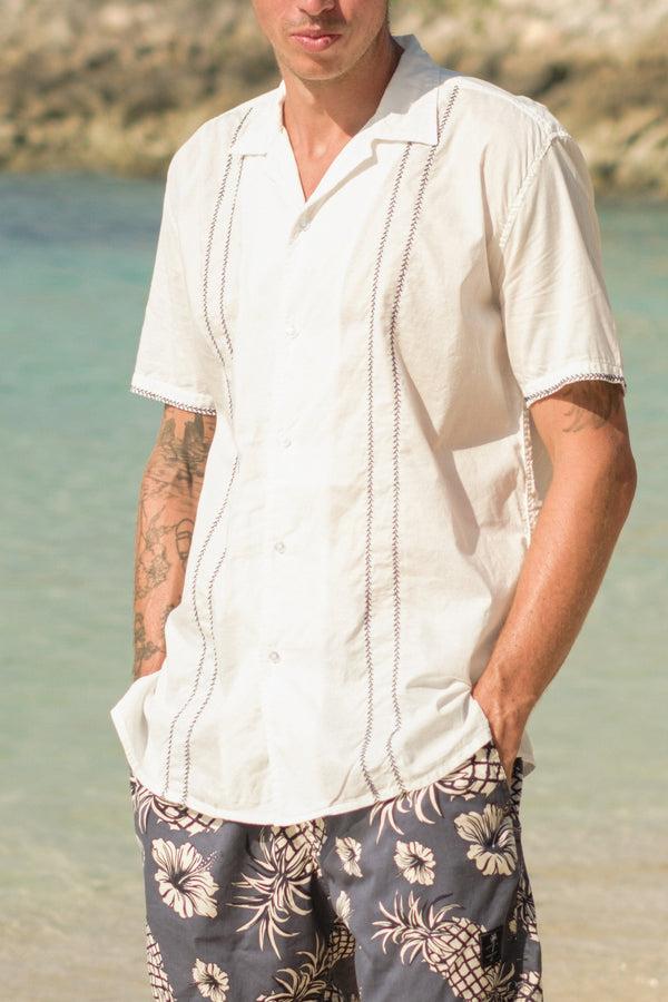 lost in paradise Cubano Shirt White