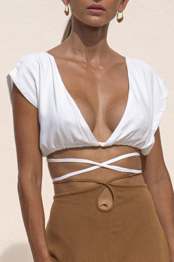 lost in paradise Darlyn Top White