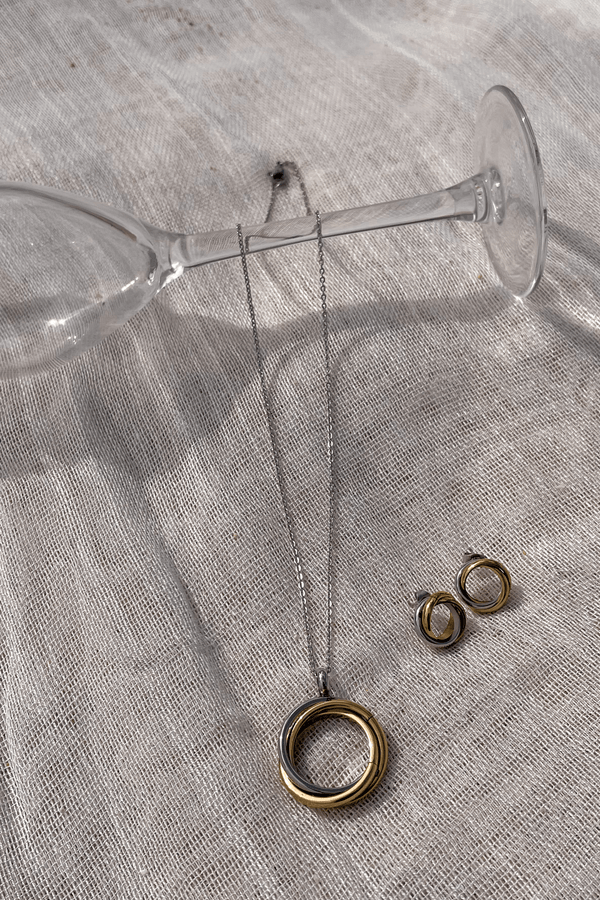 Lost In Paradise Diora Necklace Set Silver