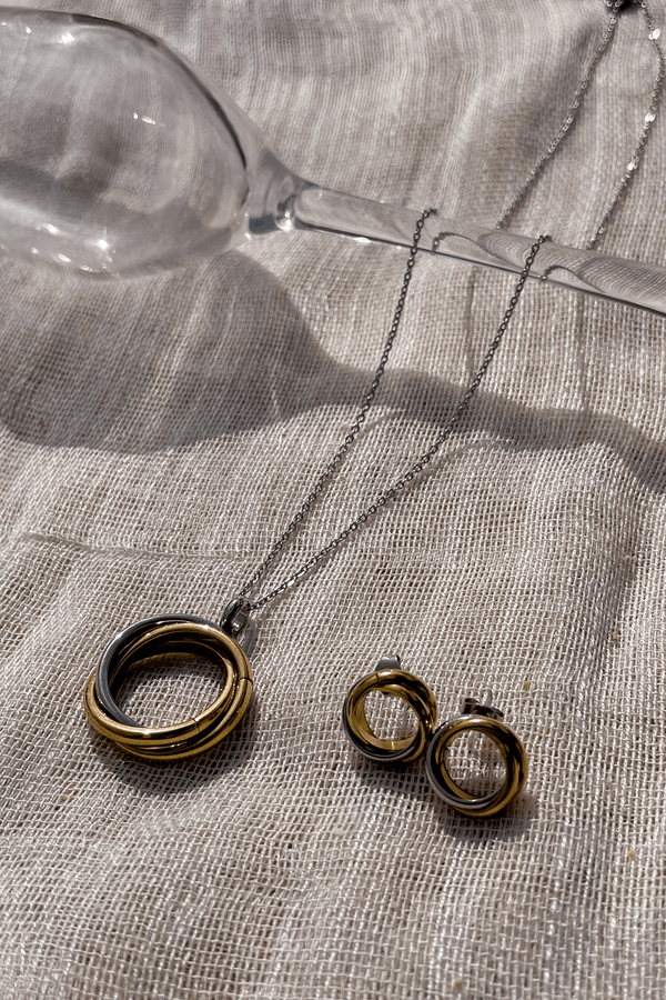 lost in paradise Diora Necklace Set Silver