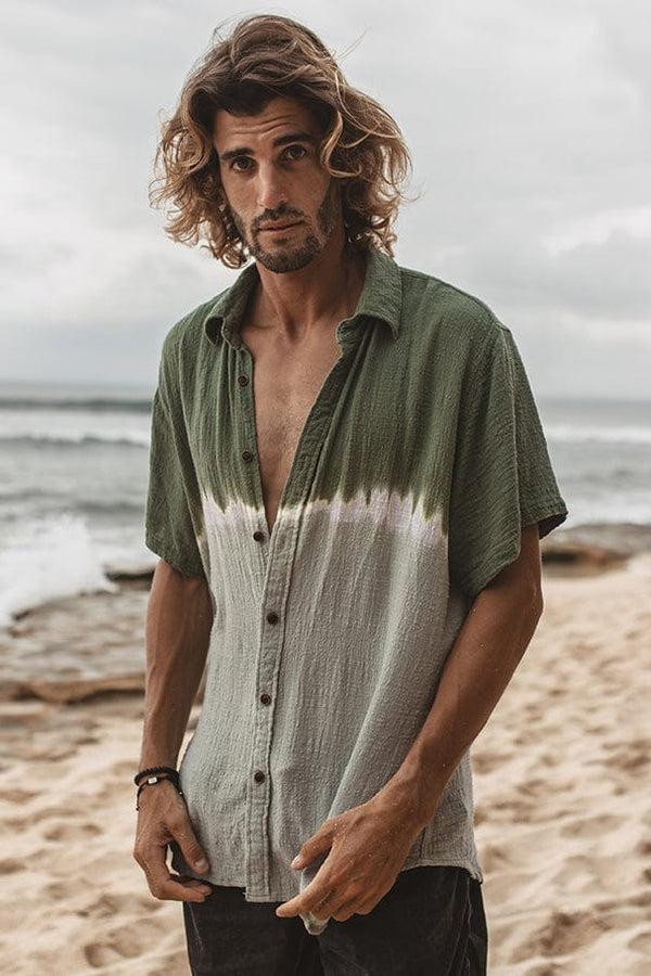 lost in paradise Dip Guy Shirt Green