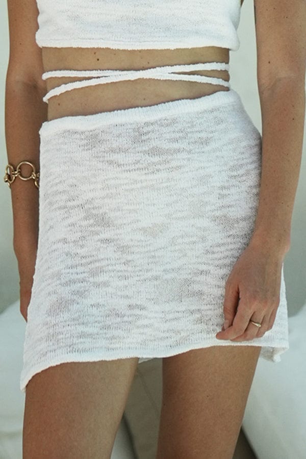 Lost In Paradise Eleine Skirt White