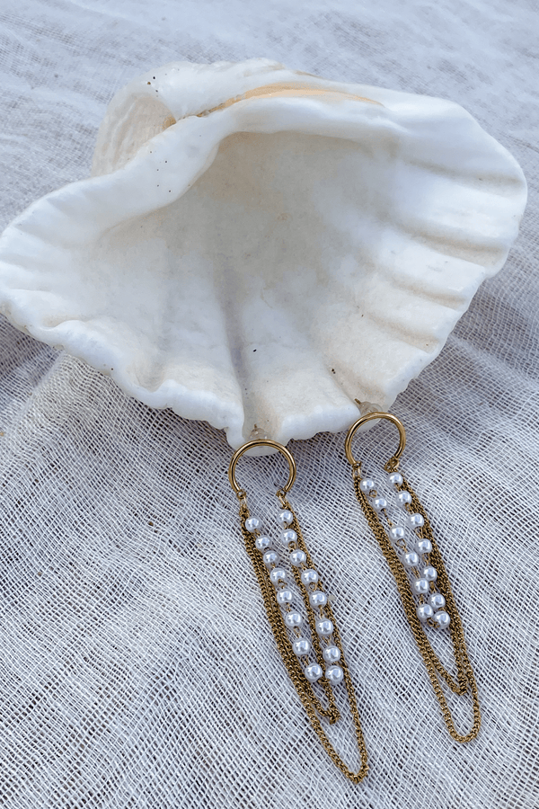 lost in paradise Evara Earrings Gold