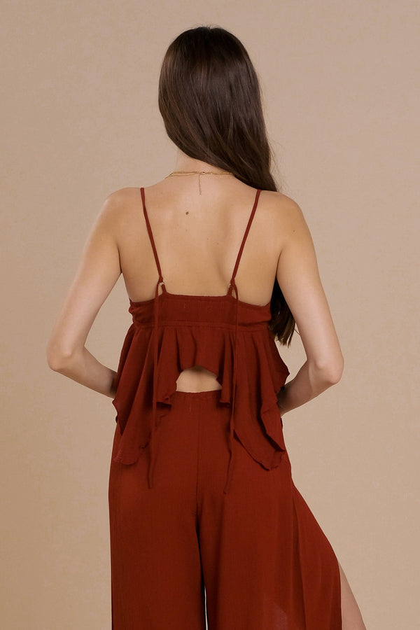 Lost In Paradise Faye Top Red