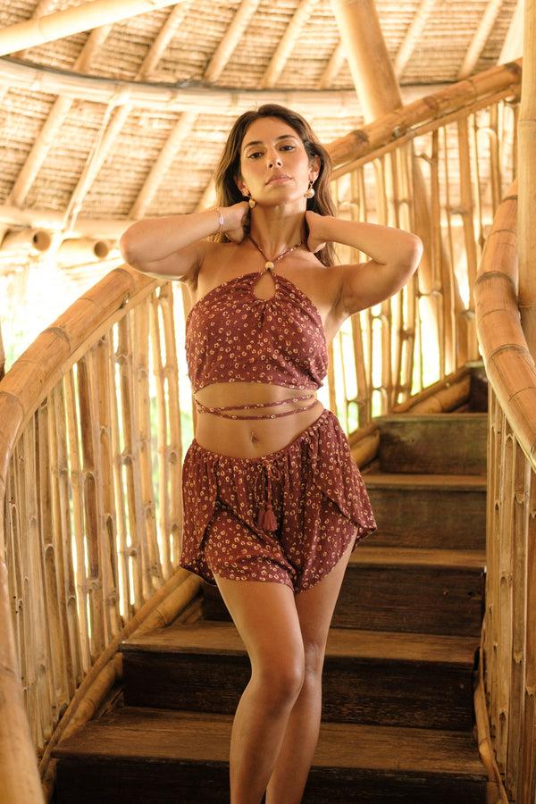 Lost In Paradise Flow Short Red