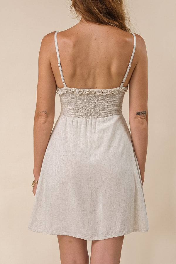 Lost In Paradise Georgie Dress Cream