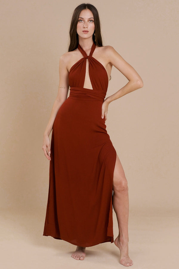 lost in paradise Ginny Dress Red