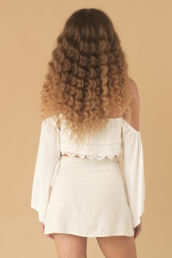 Lost In Paradise Gypsy Top White