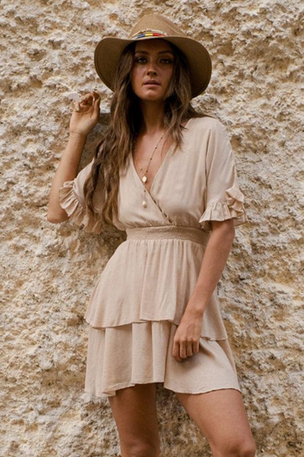 lost in paradise Harper Dress Cream