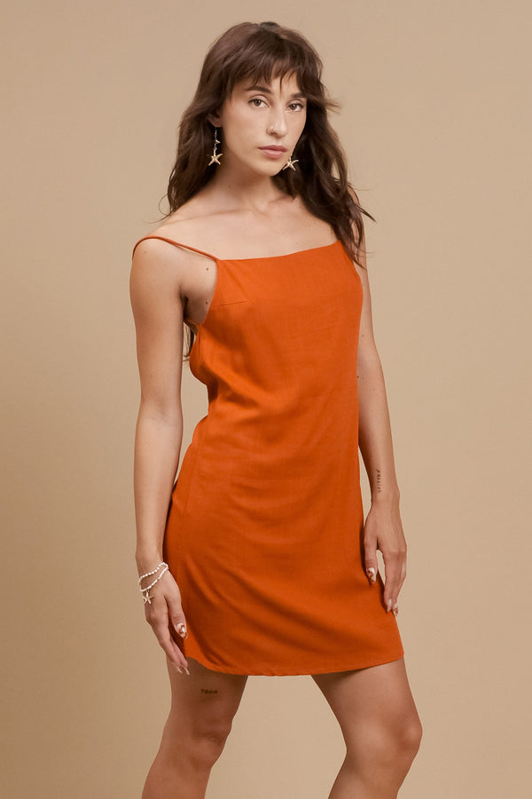 Lost In Paradise Heidi Dress Orange
