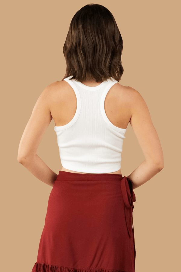 Lost In Paradise Holidaze Top White