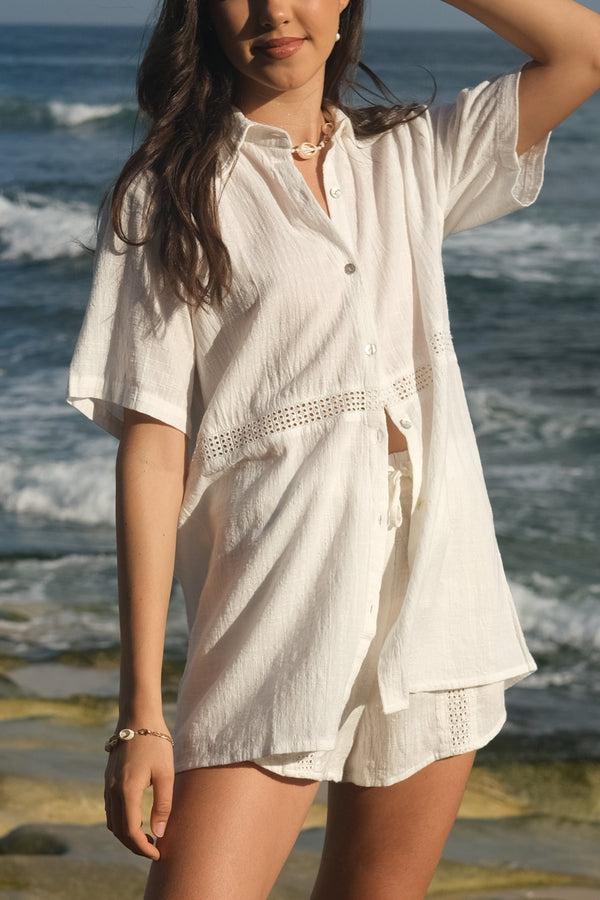 Lost In Paradise Holly Shirt White