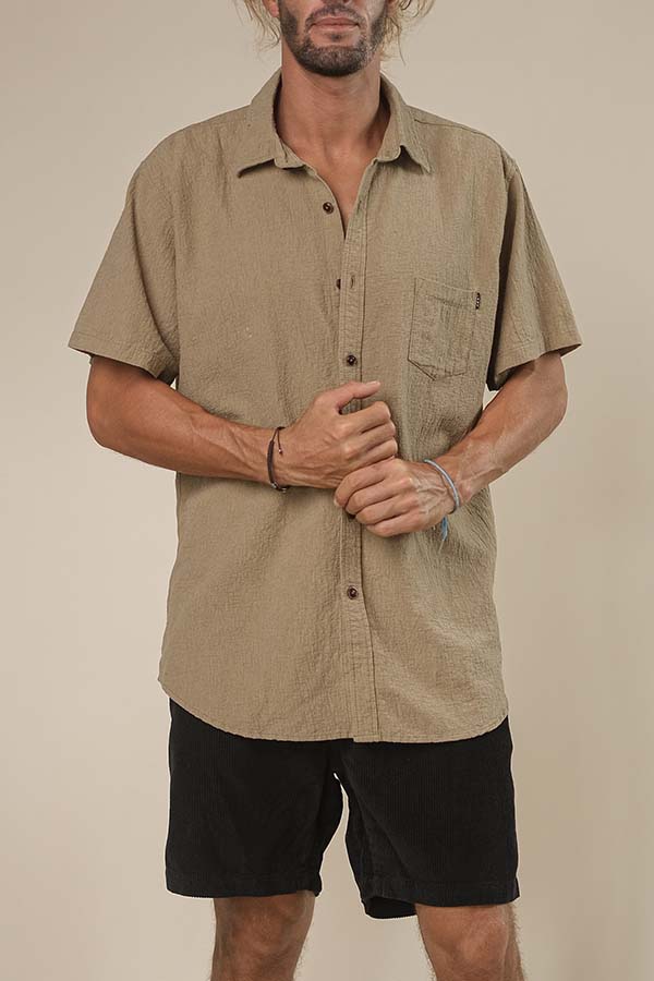 lost in paradise Hubble Shirt Light Brown
