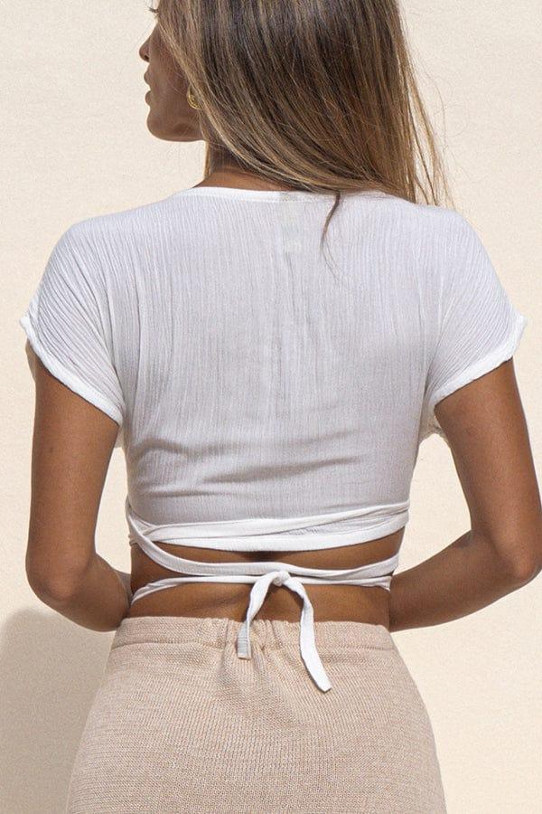 Lost In Paradise Iris Top White