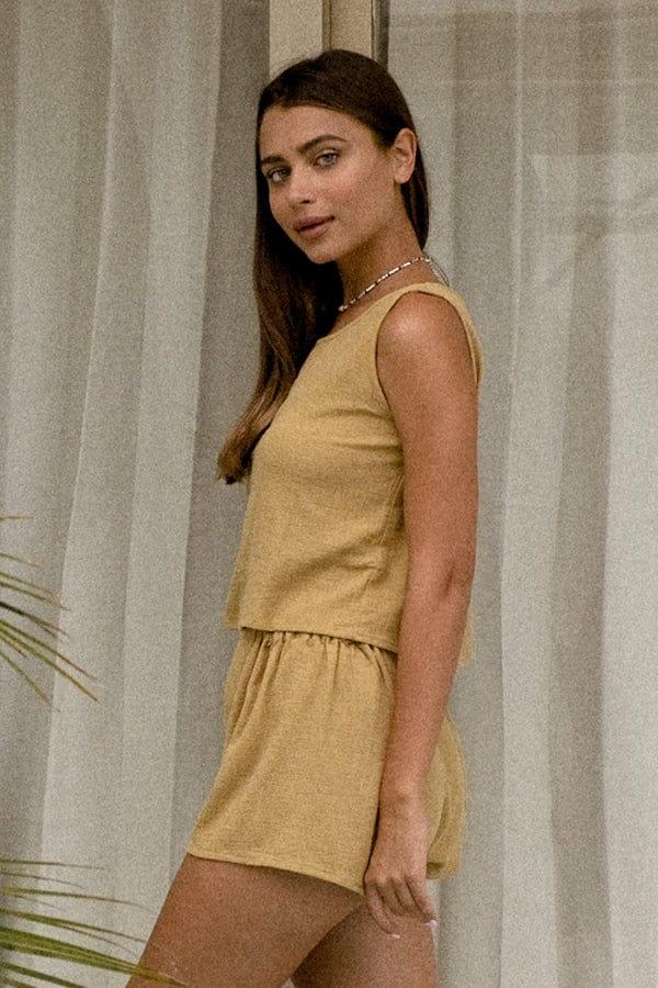 Lost In Paradise Izora Short Light Brown