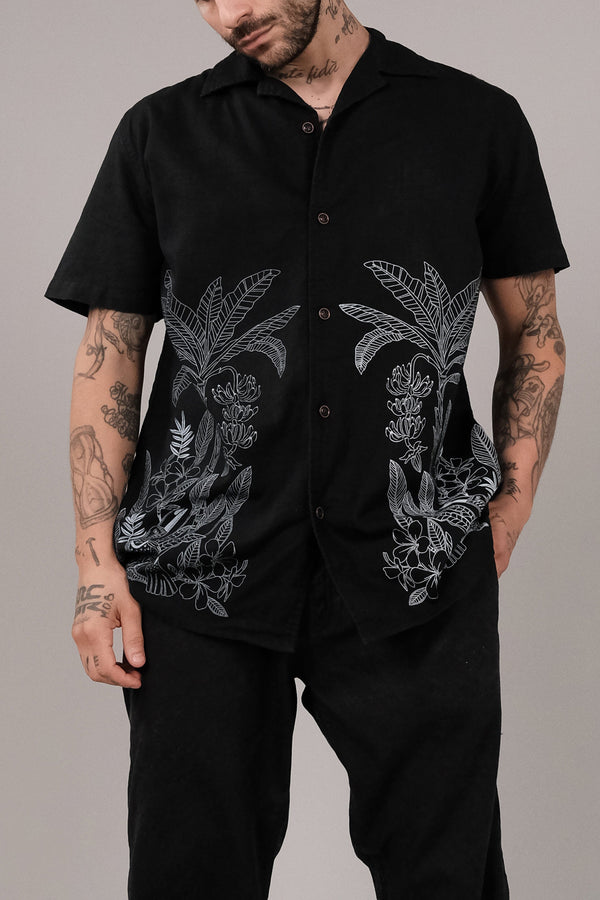 lost in paradise Julio Shirt Black