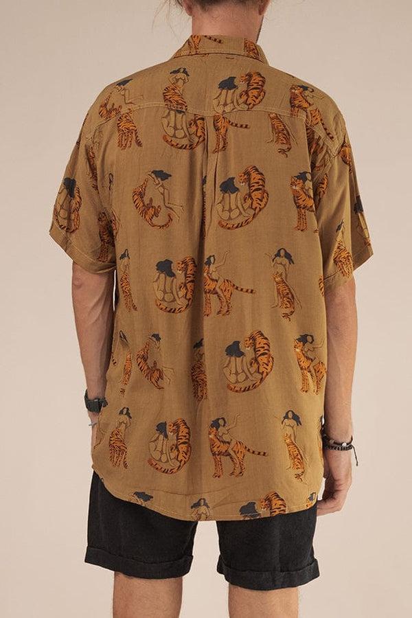 Lost In Paradise Kooching Shirt Light Brown
