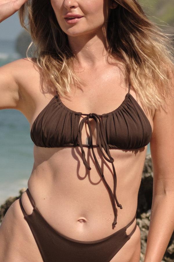 lost in paradise Layla Top Brown