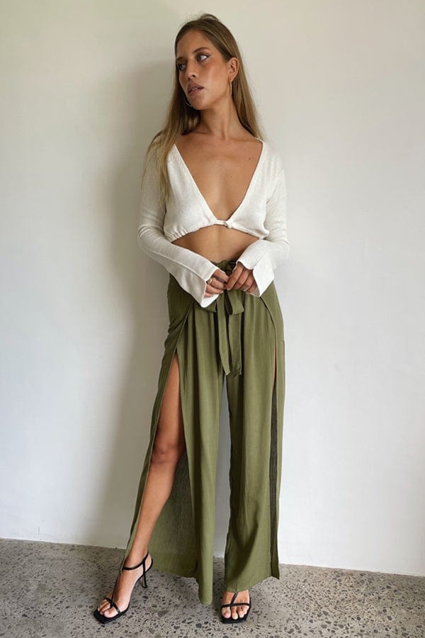 Lost In Paradise Leah Long Pant Light Green
