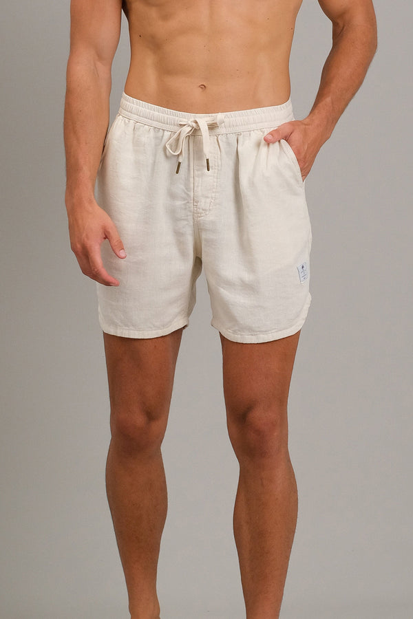lost in paradise Linen 22 Short Cream