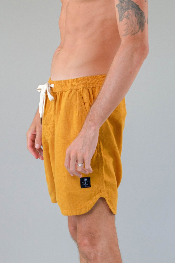 Lost In Paradise Linen 22 Short Yellow