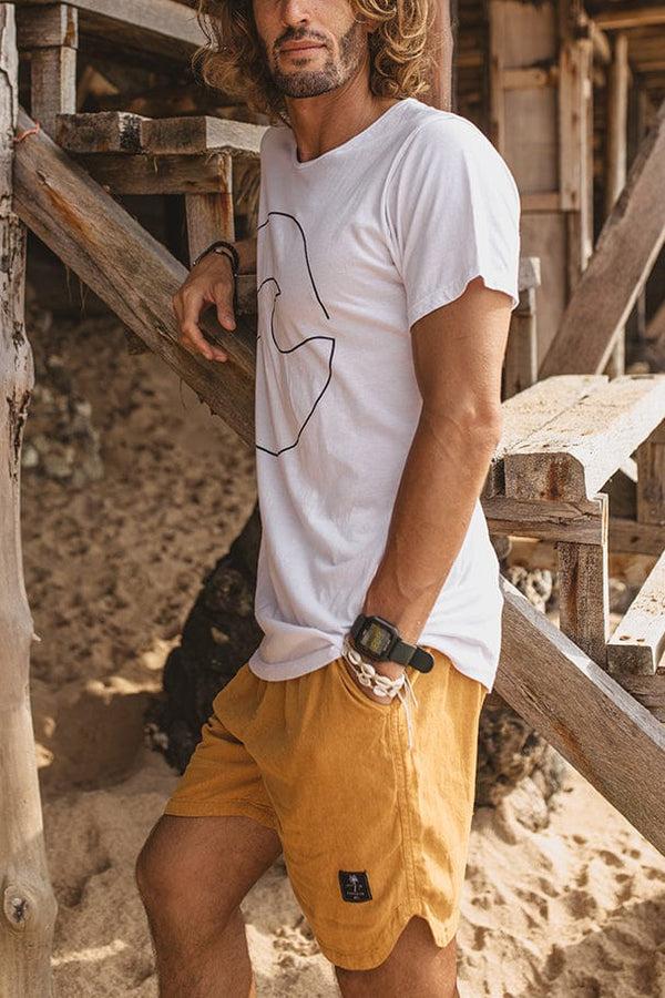 Lost In Paradise Linen 22 Short Yellow