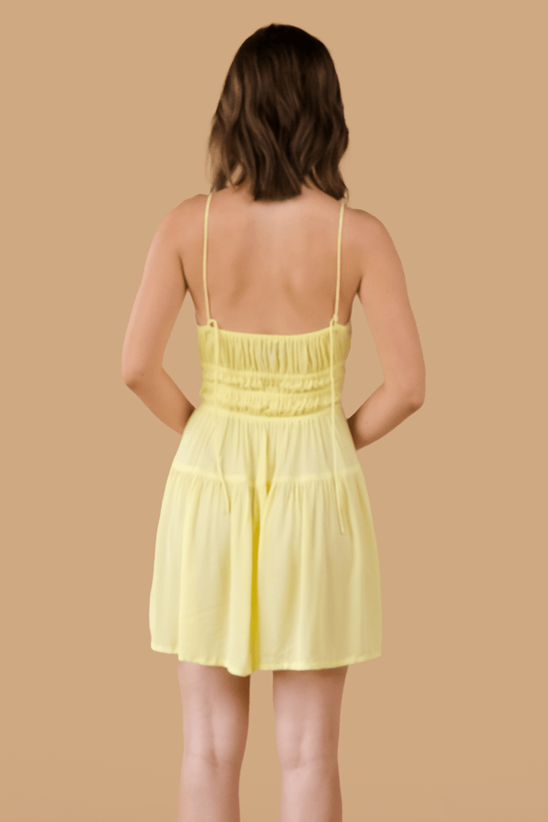 Lost In Paradise Louisa Dress Yellow