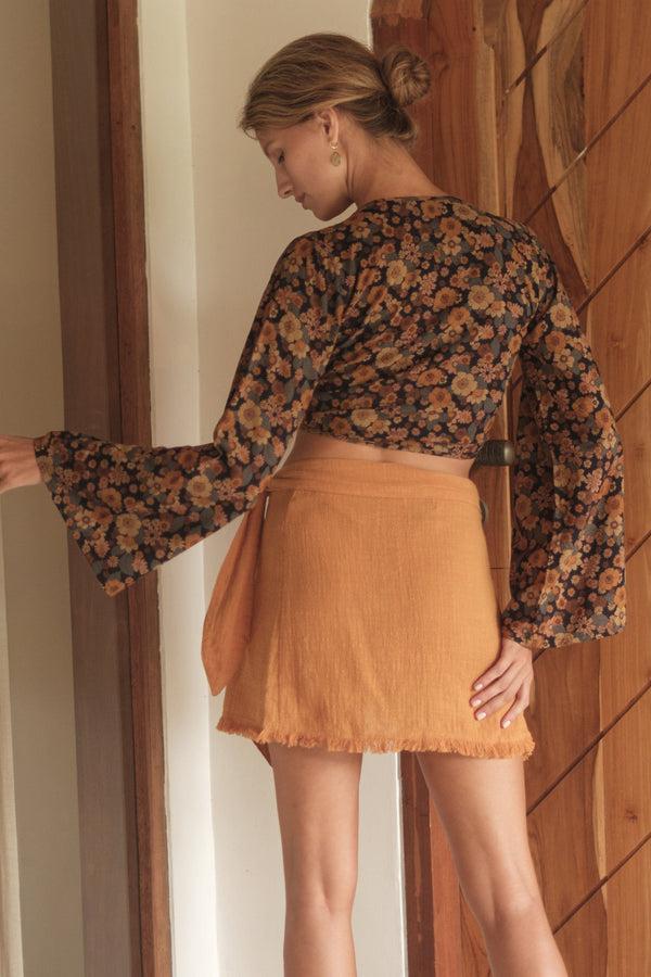 Lost In Paradise Lyle Top Brown