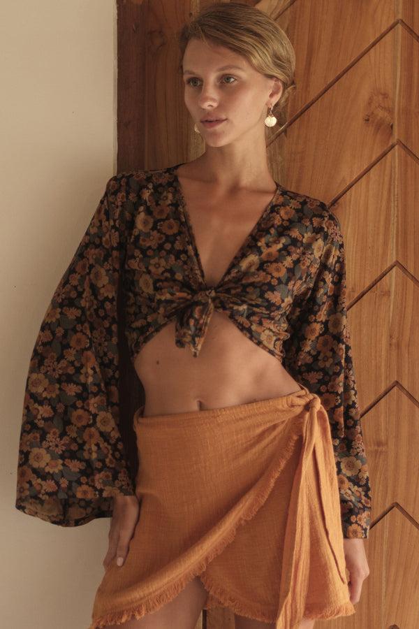 lost in paradise Lyle Top Brown