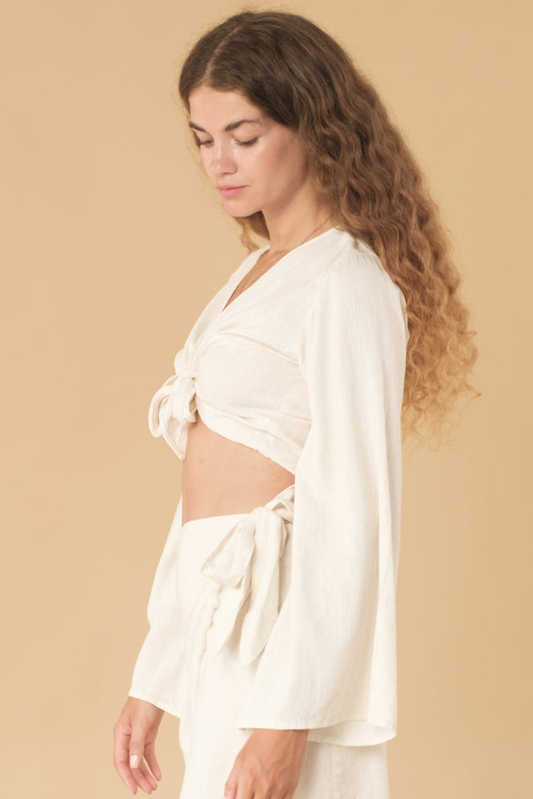 Lost In Paradise Lyle Top Cream