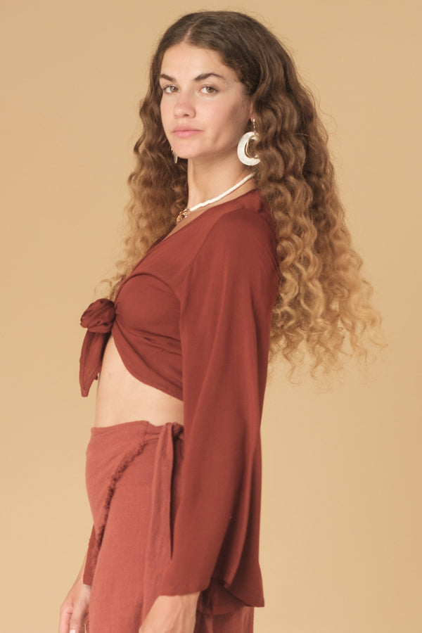 Lost In Paradise Lyle Top Red