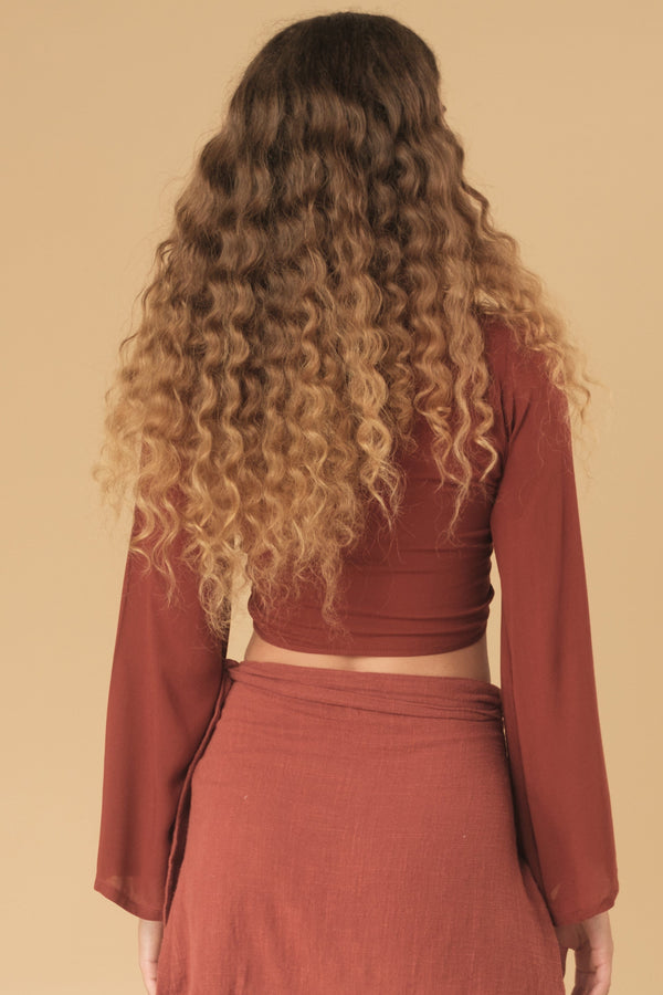 Lost In Paradise Lyle Top Red