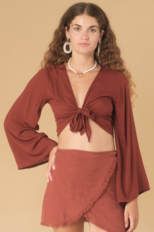 lost in paradise Lyle Top Red