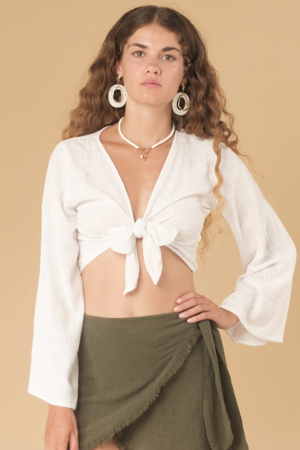 lost in paradise Lyle Top White