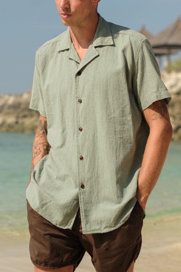 lost in paradise Maldive Shirt Light Green