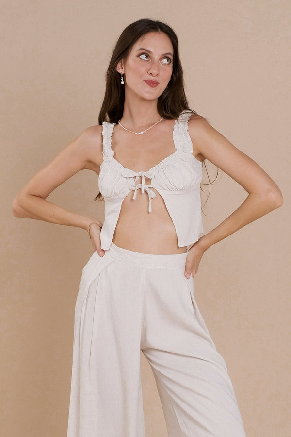 Lost In Paradise Melanie Top Cream