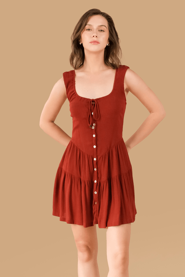 lost in paradise Merida Dress Red