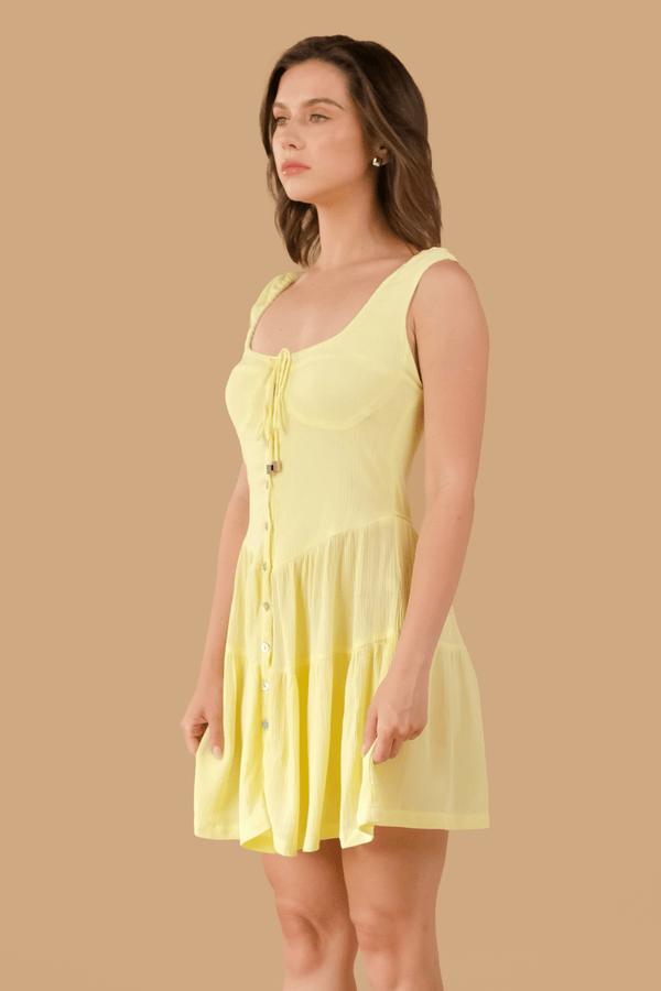 Lost In Paradise Merida Dress Yellow