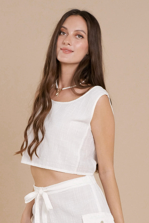 Lost In Paradise Millie Top White