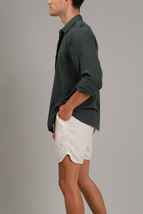 Lost In Paradise Moss Shirt Ls Green