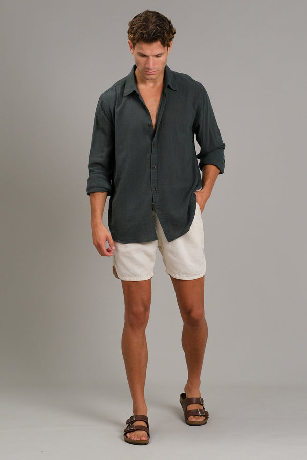 Lost In Paradise Moss Shirt Ls Green