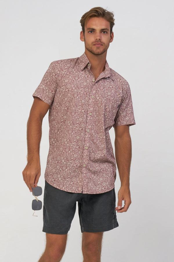 Lost In Paradise New Paisley Shirt Red