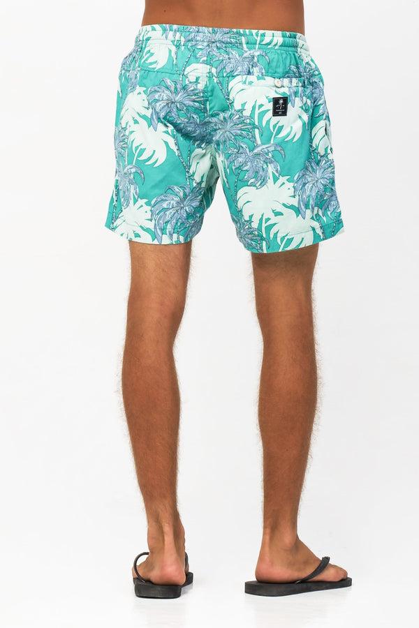 Lost In Paradise Ocean Palm Short Light Green