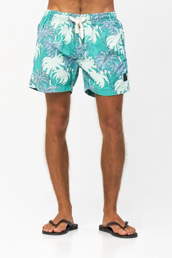 lost in paradise Ocean Palm Short Light Green