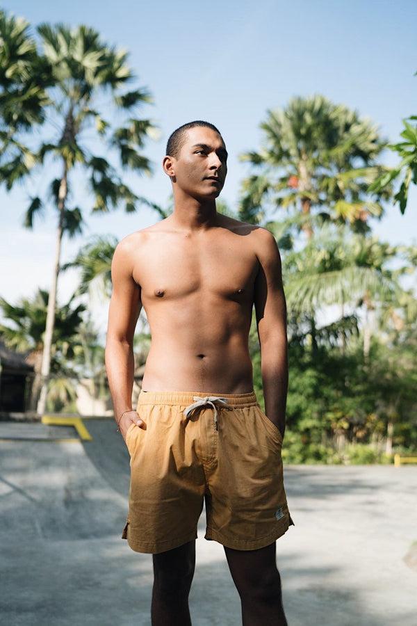 Lost In Paradise Pan Short Yellow