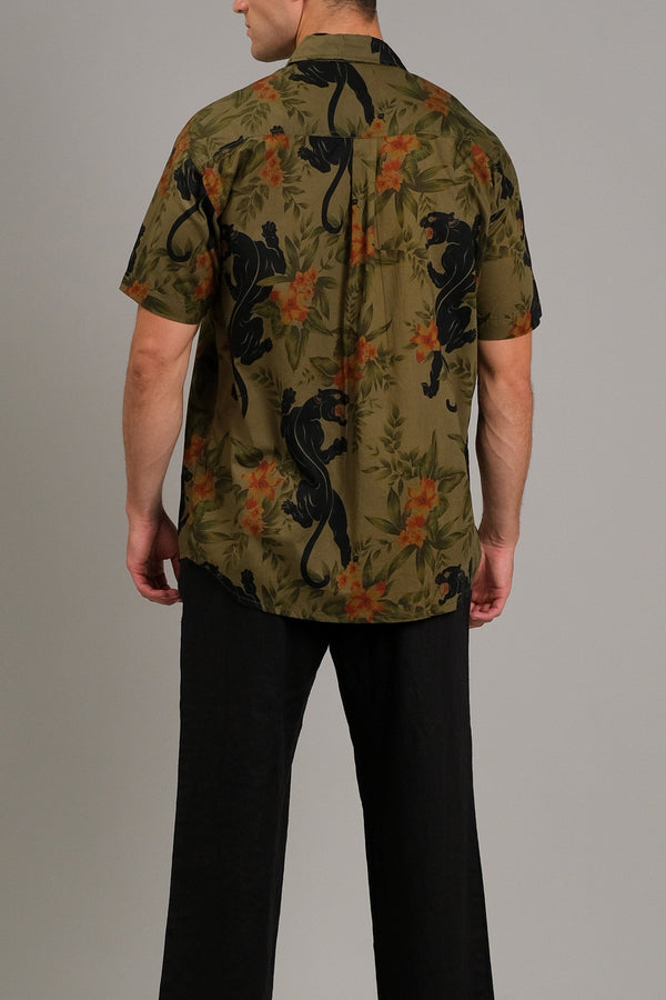 Lost In Paradise Panther Shirt Green